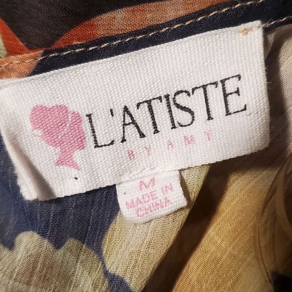 Floral Maxi Dress‎ with Belt - Picture 9 of 11